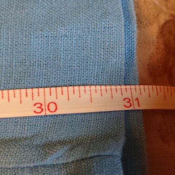 New New Day Women's Size 16 Blue Wide Leg Dress Pants Zip Close Elastic Sides - Picture 6 of 7
